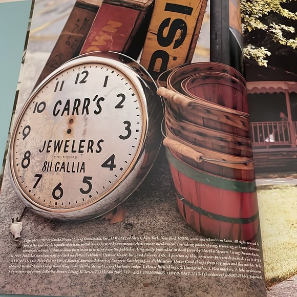 Good Things From Tag Sales And Flea Markets Good Things Martha Stewart 9X11 Book - Picture 3 of 5